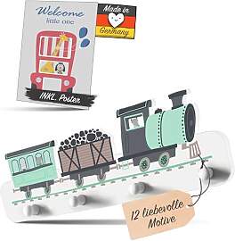 Kindsblick® Lokomotive Kindergarderobe in
