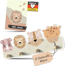 Kindsblick® "Safari Natur Kindergarderobe in 