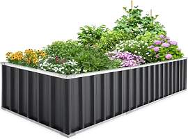 KING BIRD Hochbeet Metall 258x90x46cm,