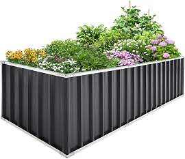 KING BIRD Hochbeet Metall 258x90x60cm,