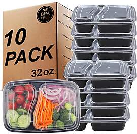 KINGHON 2 Fächer Meal Prep Container, Kunststoff