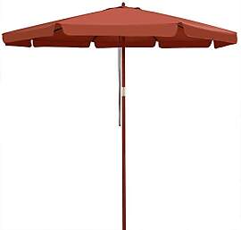 Kingsleeve® Holz Sonnenschirm 330 cm Groß UV