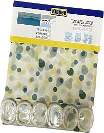 kippen 1715A2 Duschvorhang aus Polyester mit 12