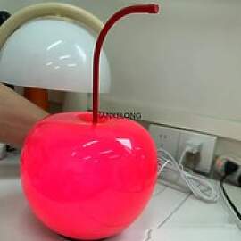 Kirsche Glas Schreibtischlampe USB Nachtlicht