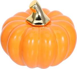 Kisangel Keramik-Kürbis Figur Halloween