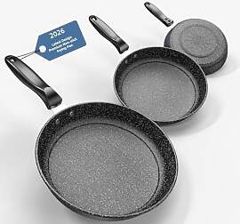 Kiseely Pfannenset 3-teilig, 26cm+28cm+30cm