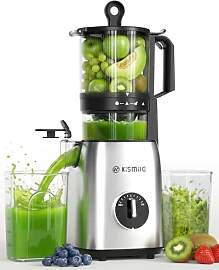 Kismile Entsafter, Slow Juicer mit 135mm extra