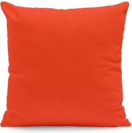 Kissenbezug 30x30 cm Uni Orange Baumwolle