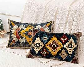 Kissenbezug 30x60 cm 2er Set, Kissenbezug Beige