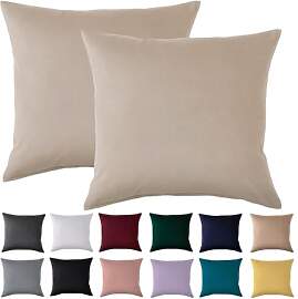 Kissenbezug 40x40 2er Set - Kopfkissenbezug 40 x