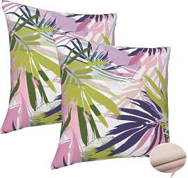 Kissenbezug 45x45 cm 2er Set Deko Kissen Farbe
