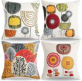 Kissenbezug 45x45 Dekorative Kissenhülle 4er Set