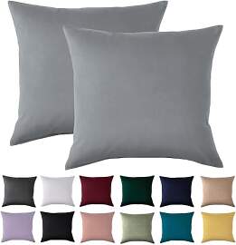 Kissenbezug 80x80 2er Set - Kopfkissenbezug 80 x