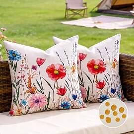 Kissenbezug Bunt 50x50 Outdoor Kissen Boho Deko