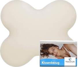 Kissenbezug Elfenbein-weiß Einzelpack