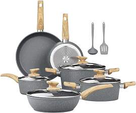 Kitchen Academy Induktion Töpfe Set - 12-teilige