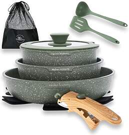 Kitchen Academy Topfset 10tlg, Topf Pfannenset mit 