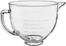 Kitchenaid 5KSM5GB Glasschüssel mit Griff &