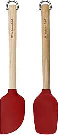 KitchenAid Mini-Pfannenwender-Set aus Birkenholz,