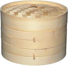 KitchenCraft Welt der Aromen Bambus Dampfgarer