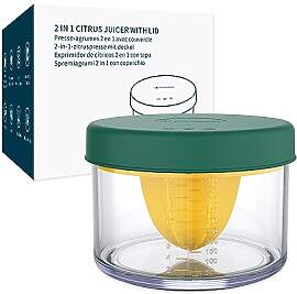 KITCHENDAO 2 in 1 Zitronen-Orangen-Zitruspresse