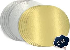 KITCHENDREAM Cake Board Set, Tortenunterlage, Gold 
