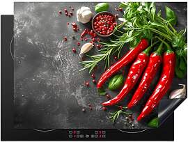 KitchenYeah© Herdabdeckplatte 71x52 cm Einteilig