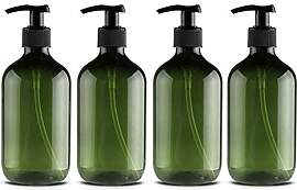 Kitchnexus 4 Stück 500ml Seifenspender aus PET