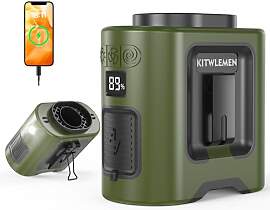 KITWLEMEN 14500mAh Tragbarer Wasit-Ventilator,