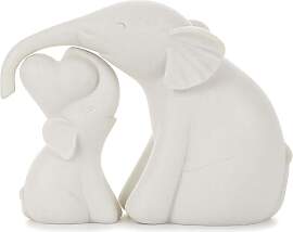 Kityemo 2er Set Keramik Elefanten Deko Figuren -