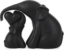 Kityemo 2er Set Keramik Elefanten Deko Figuren -