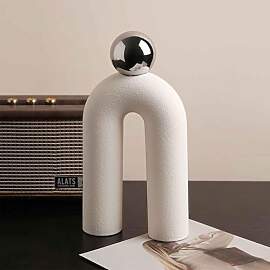 Kityemo Modern Minimalistische Keramik Skulptur,