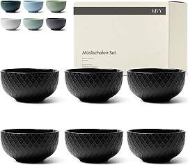 KIVY Müslischalen Keramik - 6 x 850ml - Große
