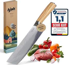 kjøk Premium Nakiri Messer mit Olivenholzgriff