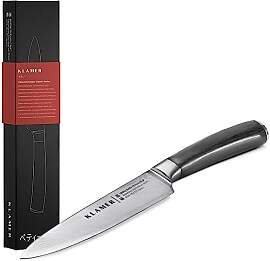 KLAMER Damast Allzweckmesser 13 cm – scharfes
