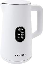 KLAMER Edelstahl Wasserkocher mit