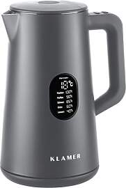 KLAMER Edelstahl Wasserkocher mit