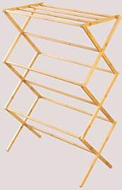 Klappbare Wäscheleine Aus Bambus Dalton Bambus -