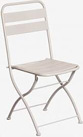 Klappbarer Gartenstuhl Aus Stahl Janti Beige