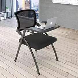 Klappbarer Schulungsstuhl mit Schreibtischbrett,
