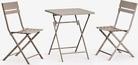 Klappbares Quadratisches Gartentisch-set 60x60 Cm