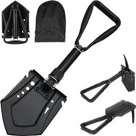 Klappspaten 58cm,Klappbarer Schneeschieber, 50#