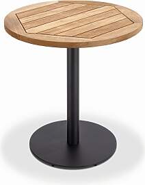 Klapptisch Bistro anthrazit rund - 95 cm rund Teak 