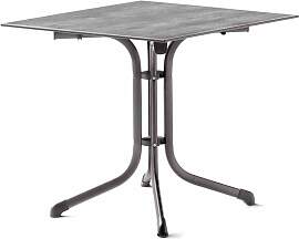 Klapptisch Polytec (HPL) 80x80cm Stahlgestell