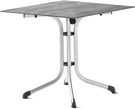Klapptisch Polytec (HPL) 80x80cm Stahlgestell