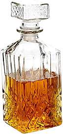 Klassische Glas-Karaffe ca. 900 ml für Whiskey