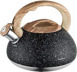 Klausberg Marmor Edelstahl Flötenkessel Teekessel 