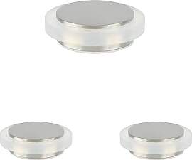 Klebe-Türstopper | 45 x 14 mm | Weißer Gummi aus 