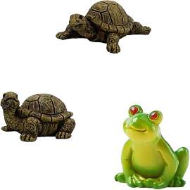 KLEHOPE Schildkröte Deko, 3-Stück Set