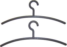Kleiderbügel RUCO, schwarz, B:42cm H:13cm